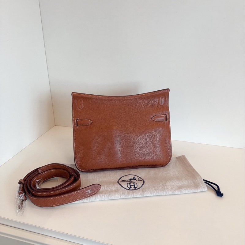 【98新🆕】Hermes 吉普賽Jypsiere28 金棕銀扣 單肩包-1