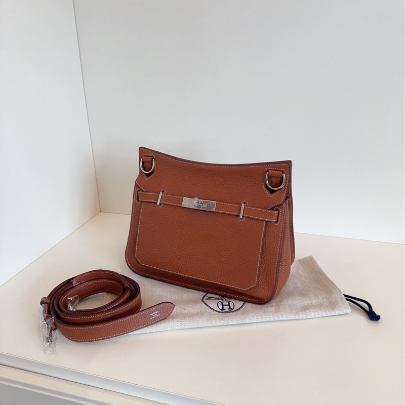 【98新🆕】Hermes 吉普賽Jypsiere28 金棕銀扣 單肩包-3