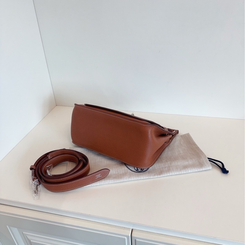 【98新🆕】Hermes 吉普賽Jypsiere28 金棕銀扣 單肩包-5