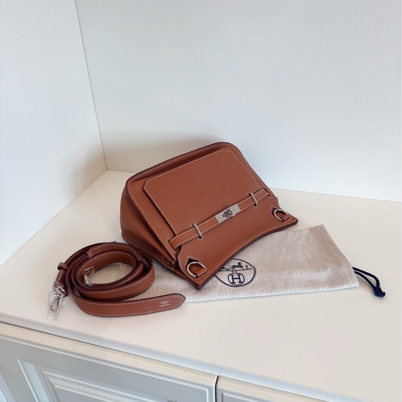 【98新🆕】Hermes 吉普賽Jypsiere28 金棕銀扣 單肩包-6
