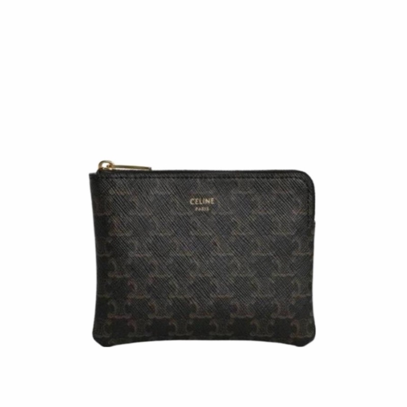 Celine 女士 TRIOMPHE CANVAS人造革零錢卡片包均碼碼-0