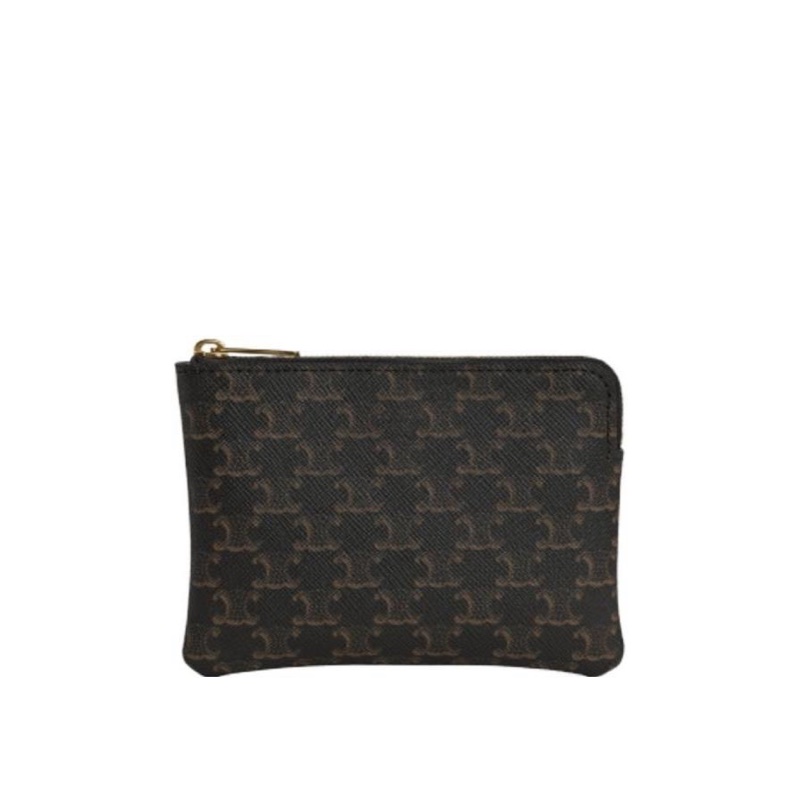 Celine 女士 TRIOMPHE CANVAS人造革零錢卡片包均碼碼-2