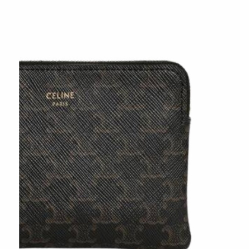 Celine 女士 TRIOMPHE CANVAS人造革零錢卡片包均碼碼-3