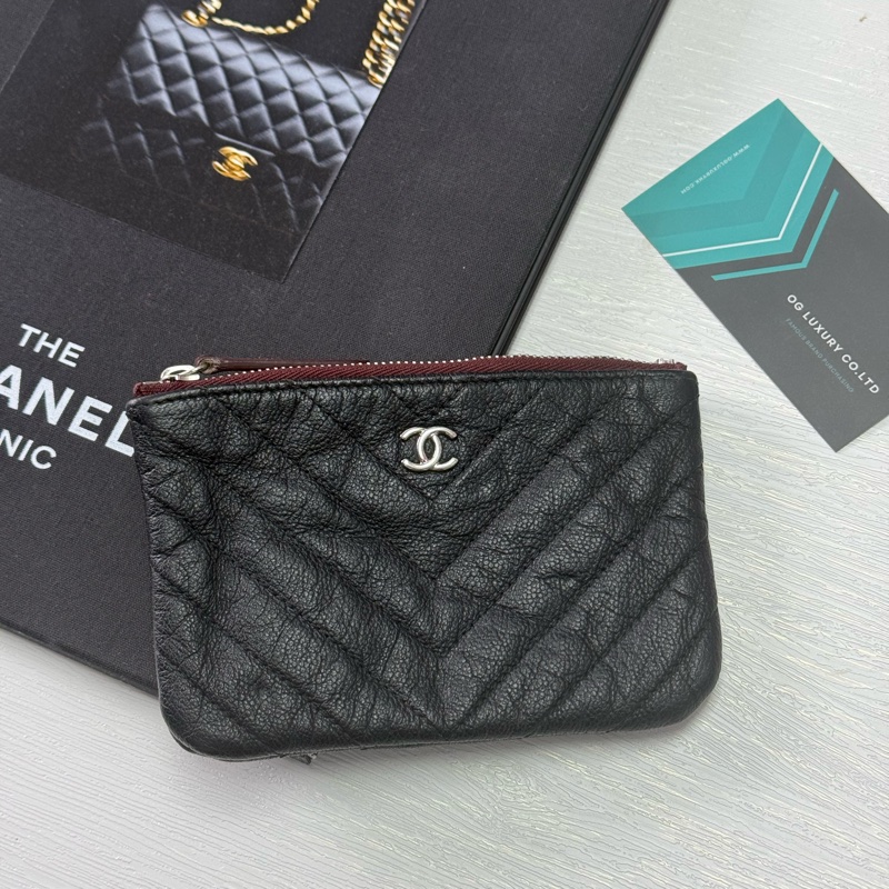 Chanel v紋零錢包-0