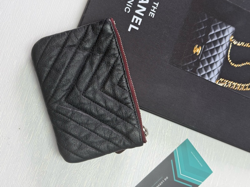 Chanel v紋零錢包-1