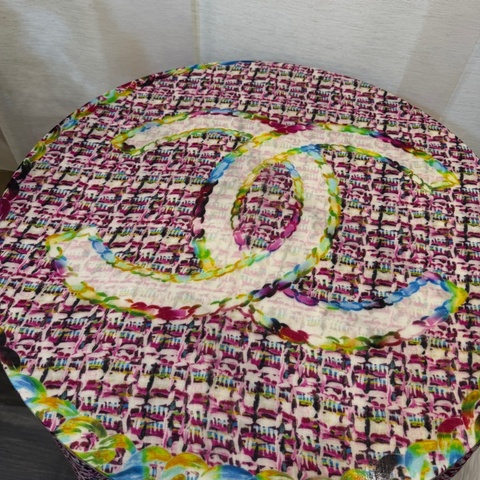 Chanel 彩色暈染克什米爾方巾