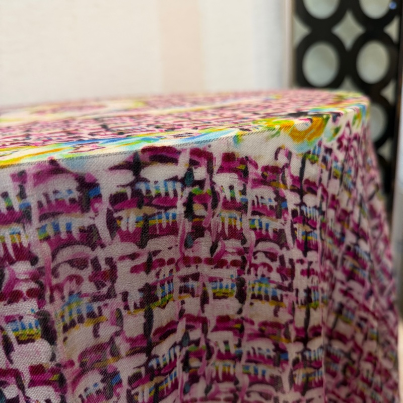 Chanel 彩色暈染克什米爾方巾-8