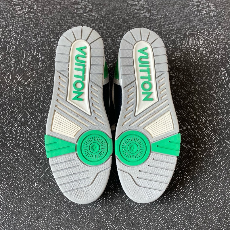 Louis Vuitton路易威登 trainer黑綠魔術貼43碼-8