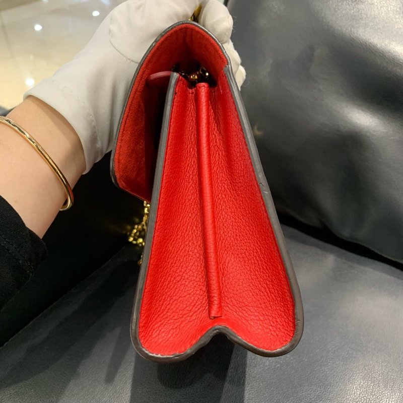 LouisVuitton路易威登 維多利亞拼紅色 有芯片 尺寸：27.0x 17.0x 10.0 cm-2