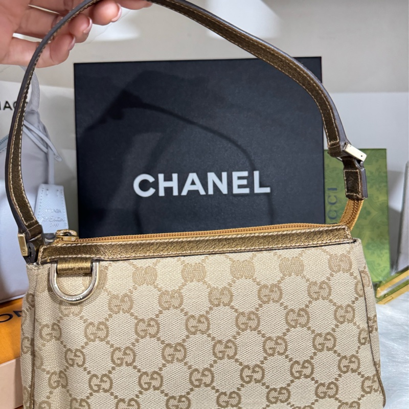 Gucci 腋下包 麻將包-13