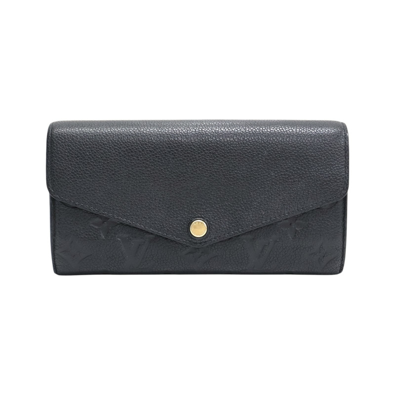 黑色 牛皮 Sarah 扣式 長夾 M61182 【LOUIS VUITTON LV 路易威登】 M61182-0