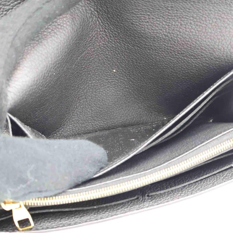 黑色 牛皮 Sarah 扣式 長夾 M61182 【LOUIS VUITTON LV 路易威登】 M61182-5