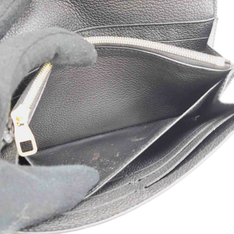 黑色 牛皮 Sarah 扣式 長夾 M61182 【LOUIS VUITTON LV 路易威登】 M61182-7