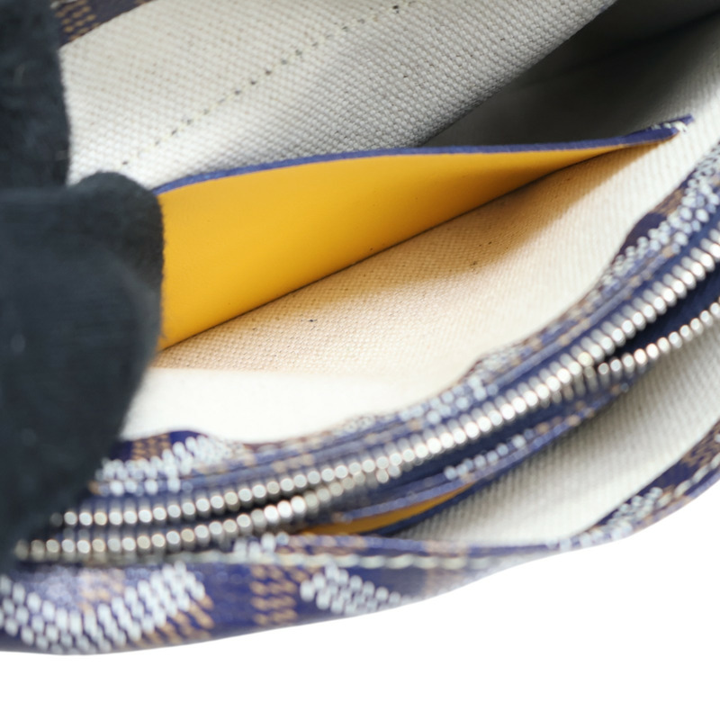 藍色 Goyardine帆布 PLUMET 肩背包【GOYARD 高雅德】-8