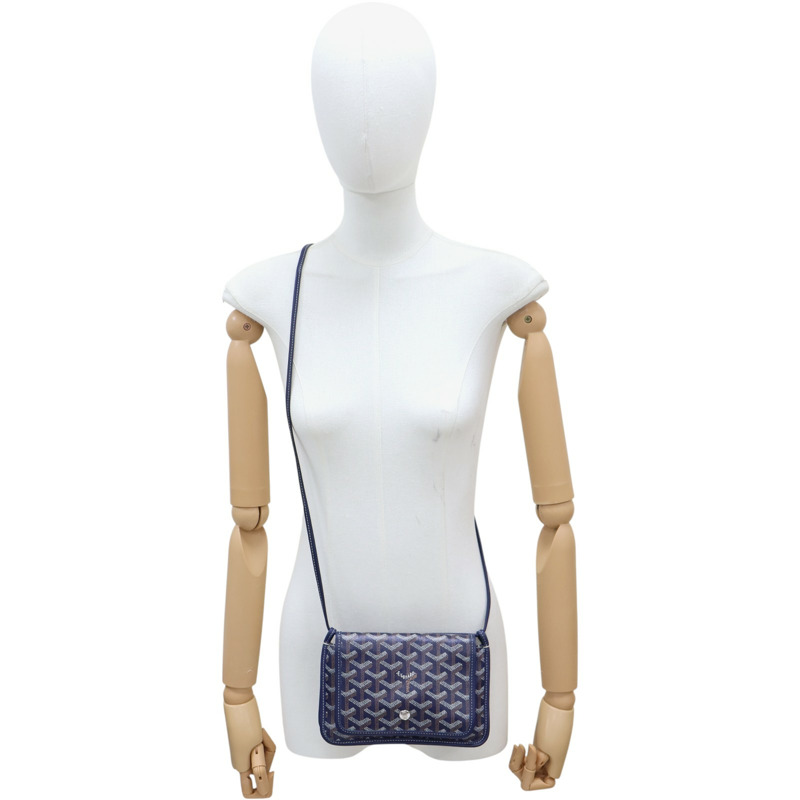 藍色 Goyardine帆布 PLUMET 肩背包【GOYARD 高雅德】-12