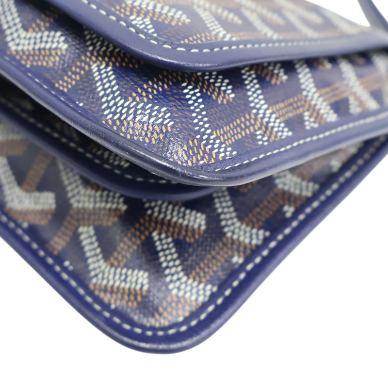 藍色 Goyardine帆布 PLUMET 肩背包【GOYARD 高雅德】-13