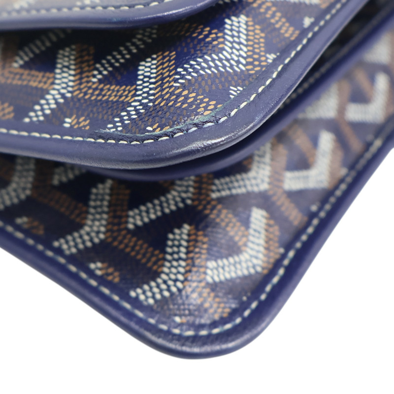藍色 Goyardine帆布 PLUMET 肩背包【GOYARD 高雅德】-14