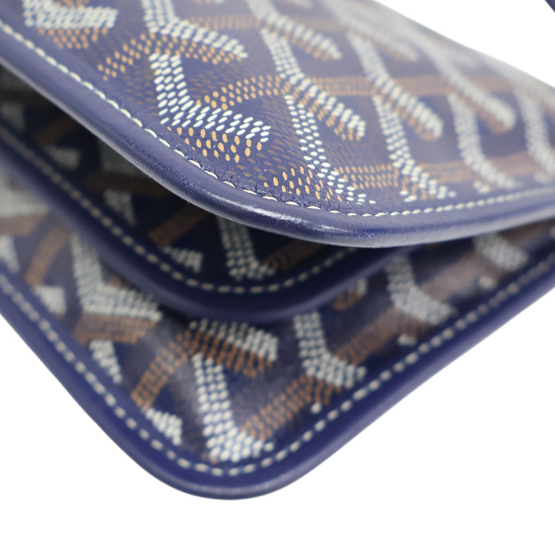 藍色 Goyardine帆布 PLUMET 肩背包【GOYARD 高雅德】-15