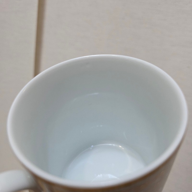 [ 精美品項🥰 ] Hermes 橘白馬賽克Mosaique陶瓷馬克杯-9