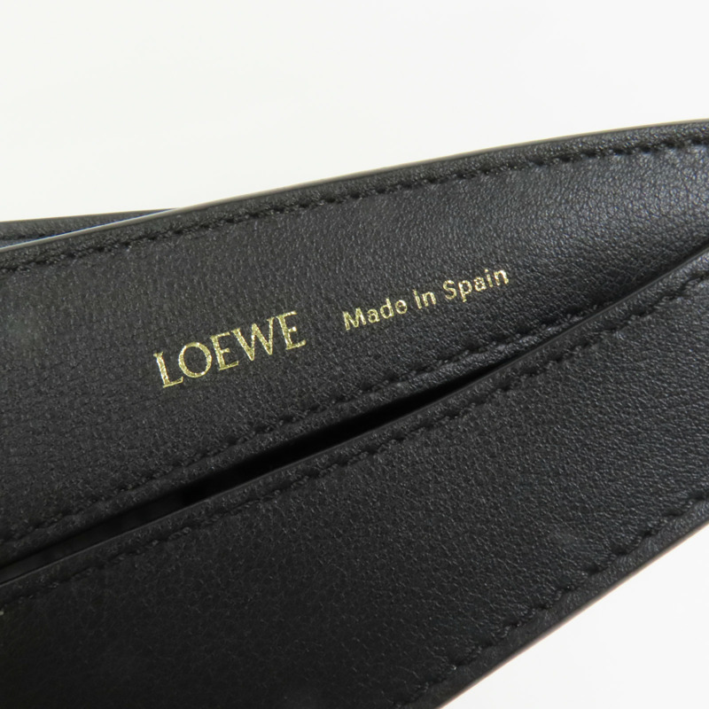 LOEWE 帆布Luna Bag金扣肩背袋-5