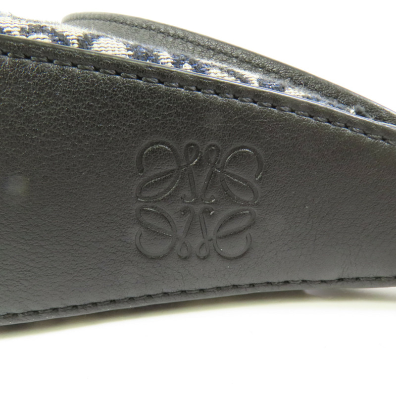 LOEWE 帆布Luna Bag金扣肩背袋-6