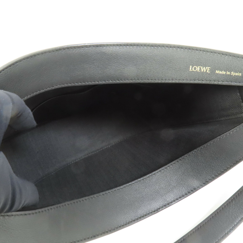 LOEWE 帆布Luna Bag金扣肩背袋-7