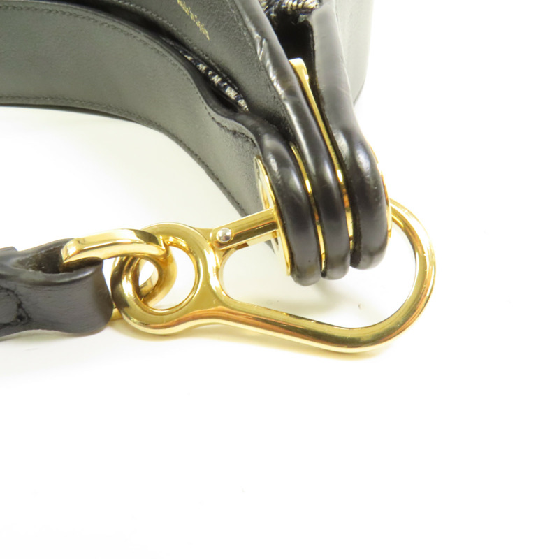 LOEWE 帆布Luna Bag金扣肩背袋-8