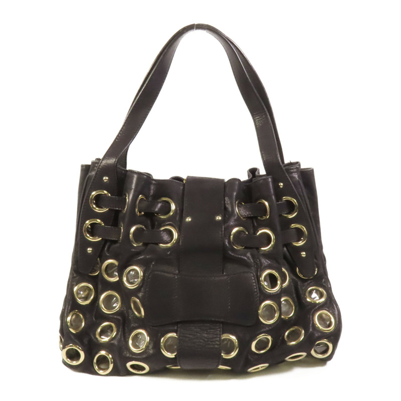 JIMMY CHOO 皮革Ramona Bag金扣肩背袋-1