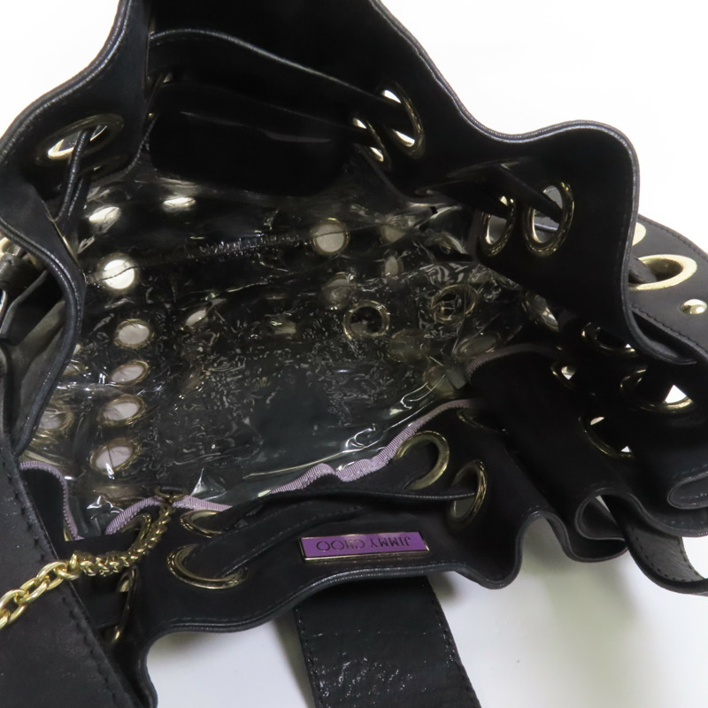 JIMMY CHOO 皮革Ramona Bag金扣肩背袋-7