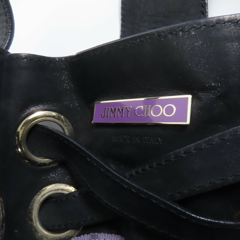 JIMMY CHOO 皮革Ramona Bag金扣肩背袋-8