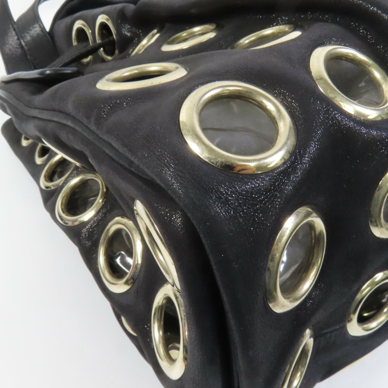 JIMMY CHOO 皮革Ramona Bag金扣肩背袋-14