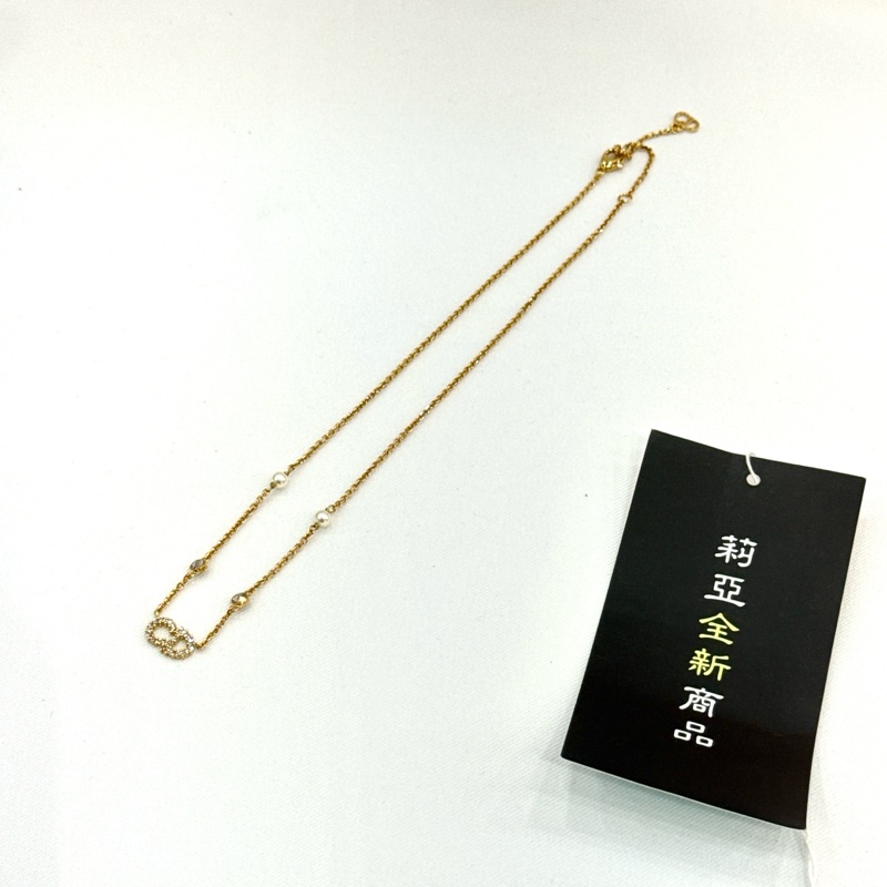 莉亞精品♡Dior 珍珠水鑽項鍊 全新-2