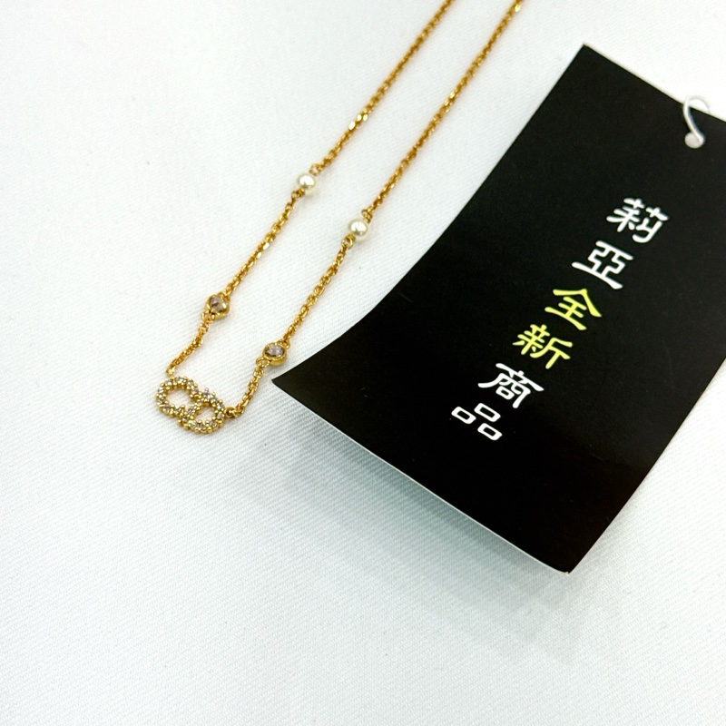 莉亞精品♡Dior 珍珠水鑽項鍊 全新-4