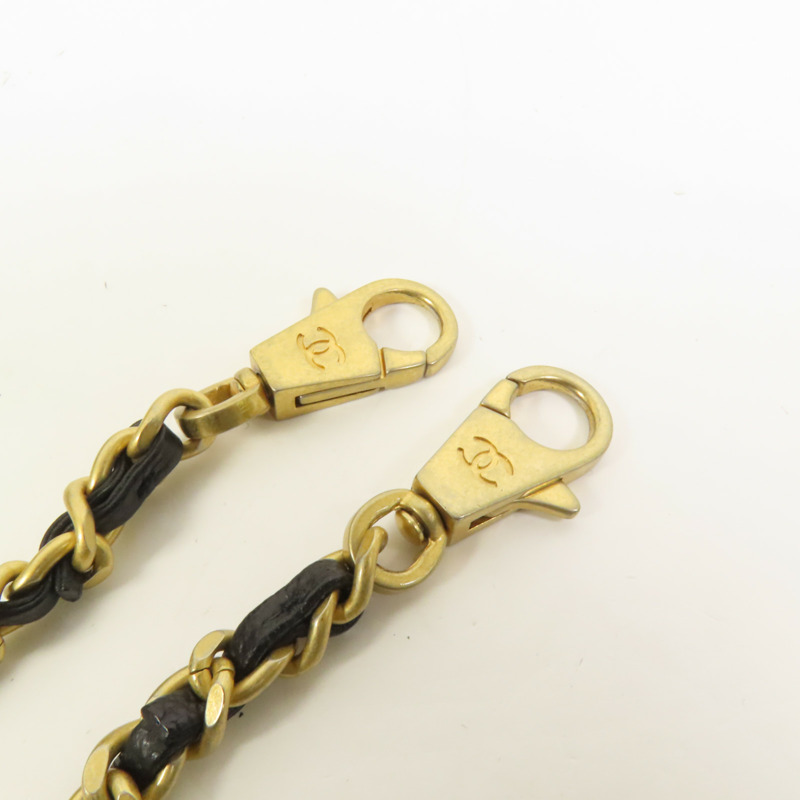 CHANEL 牛皮皮革Coco Handle Small金扣鏈帶手挽肩背兩用袋-4