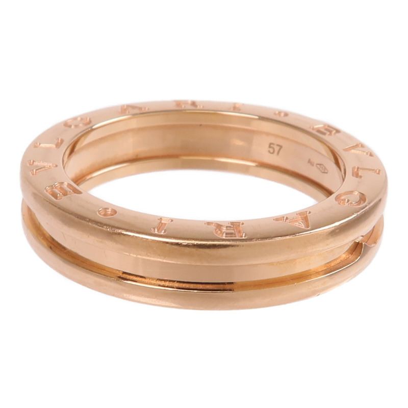 BVLGARI 18K玫瑰金B-zero1 Ring戒指Bvlgari#57/US#8-2