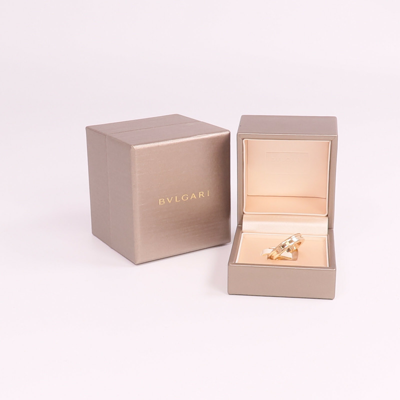 BVLGARI 18K玫瑰金B-zero1 Ring戒指Bvlgari#57/US#8-5