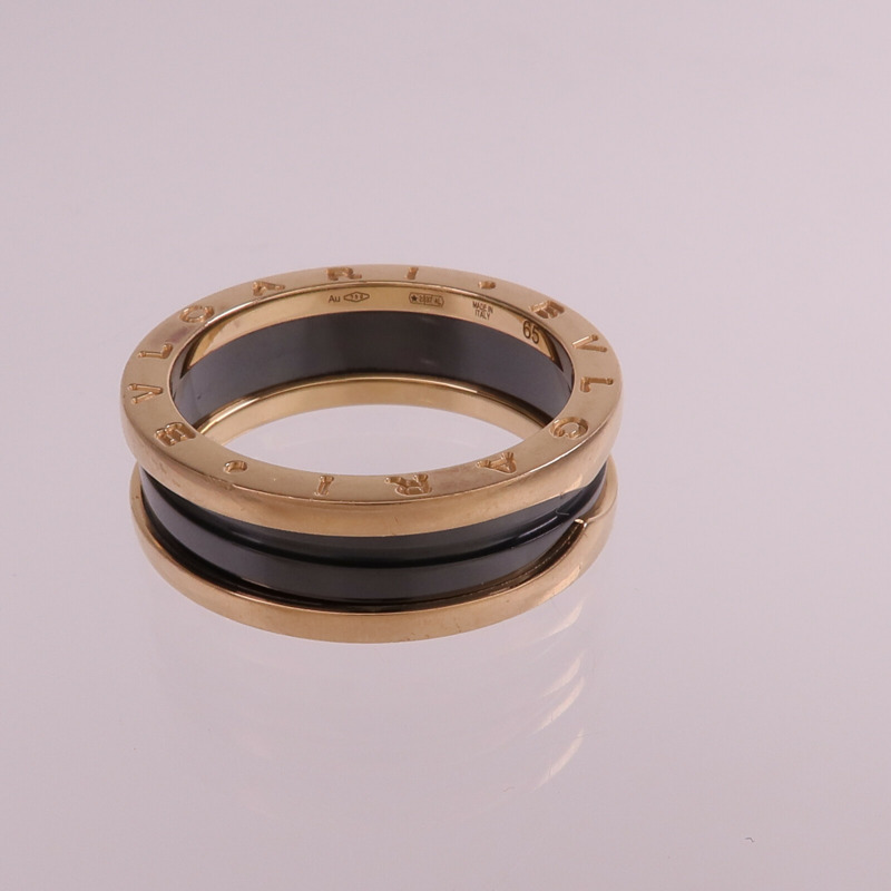 BVLGARI 18K玫瑰金/陶瓷B.zero1 Ring戒指Bvlgari#65/US#11-5