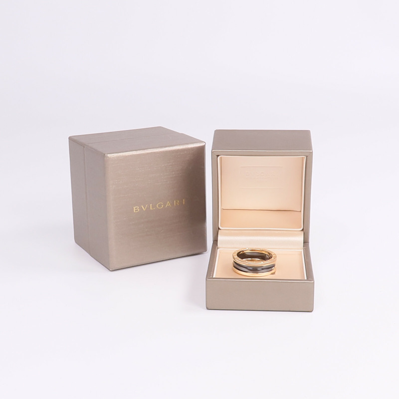BVLGARI 18K玫瑰金/陶瓷B.zero1 Ring戒指Bvlgari#65/US#11-6