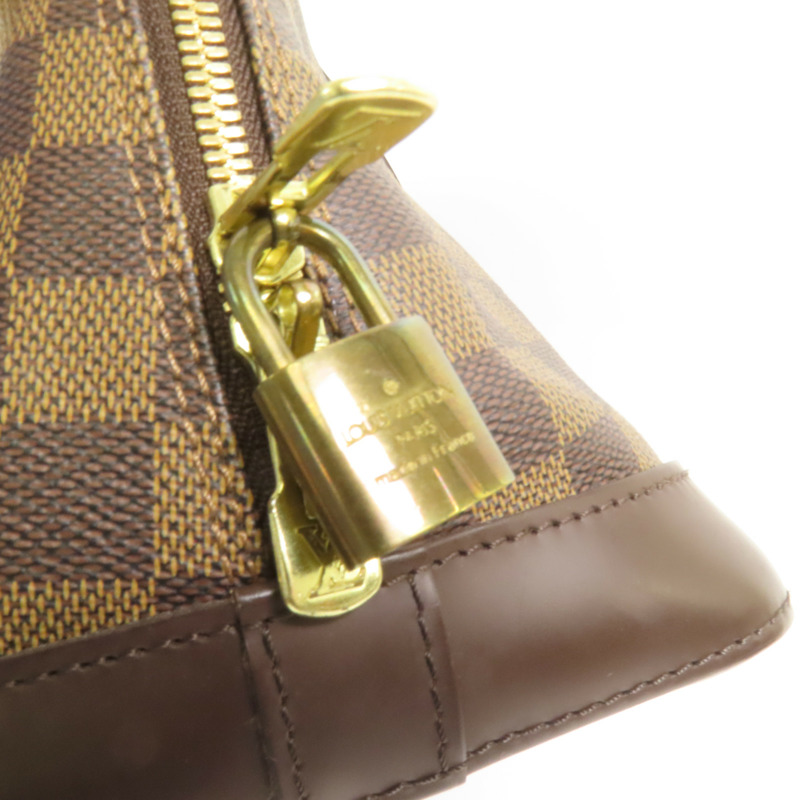 LOUIS VUITTON Damier Alma金扣手挽袋-6