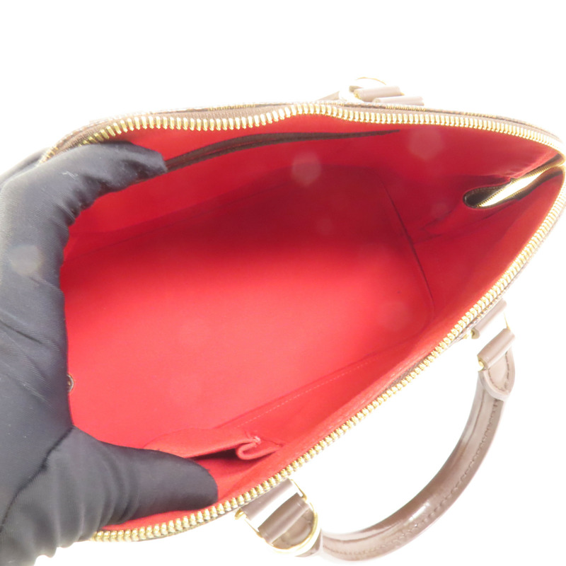 LOUIS VUITTON Damier Alma金扣手挽袋-7