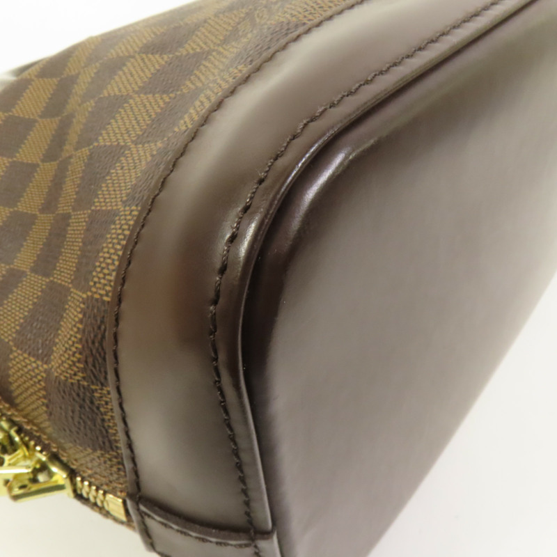 LOUIS VUITTON Damier Alma金扣手挽袋-11