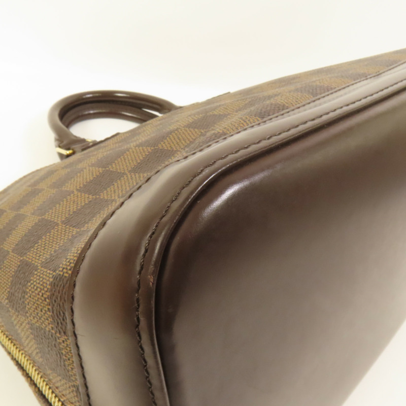 LOUIS VUITTON Damier Alma金扣手挽袋-13