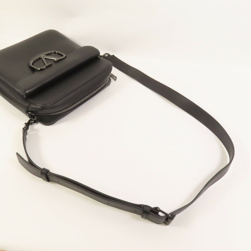 Valentino 牛皮皮革VLogo Shoulder Bag肩背袋-4