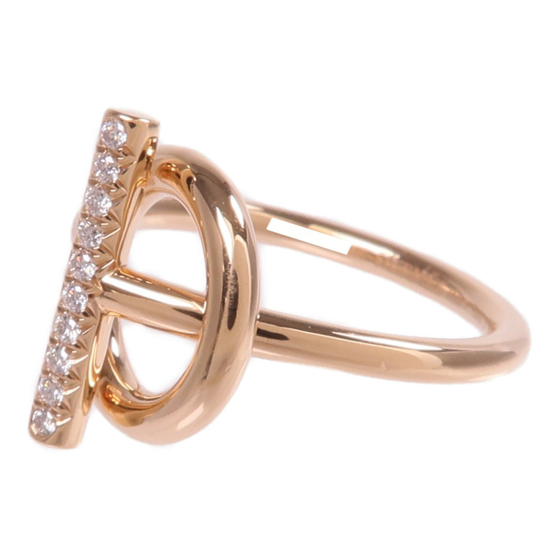 HERMES 18K玫瑰金Echappee Ring鑽石戒指Hermes#13/US#6.25-2