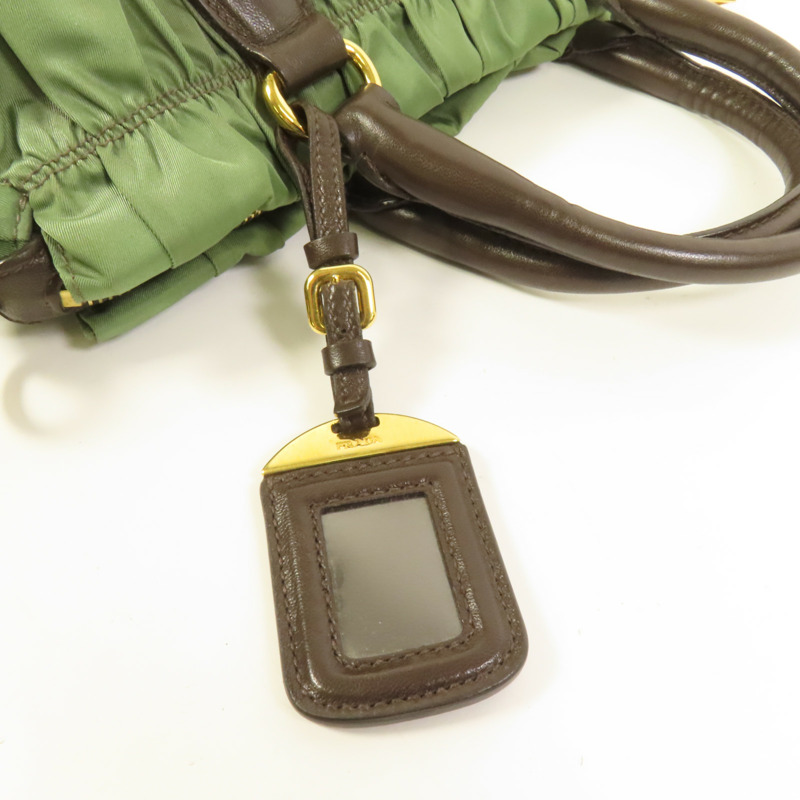 PRADA 尼龍2Way Shoulder金扣手挽肩背兩用袋-7