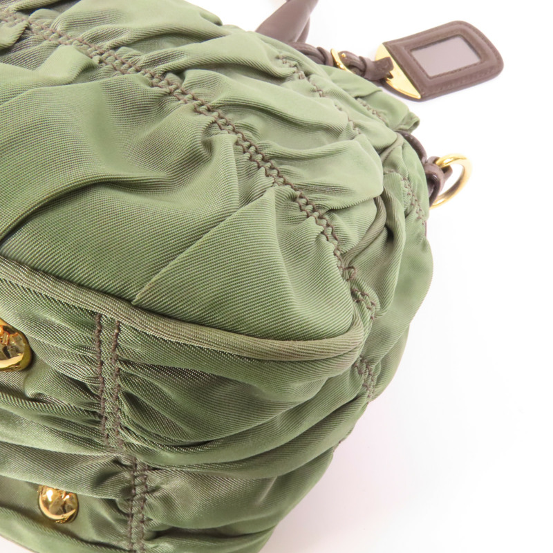 PRADA 尼龍2Way Shoulder金扣手挽肩背兩用袋-12