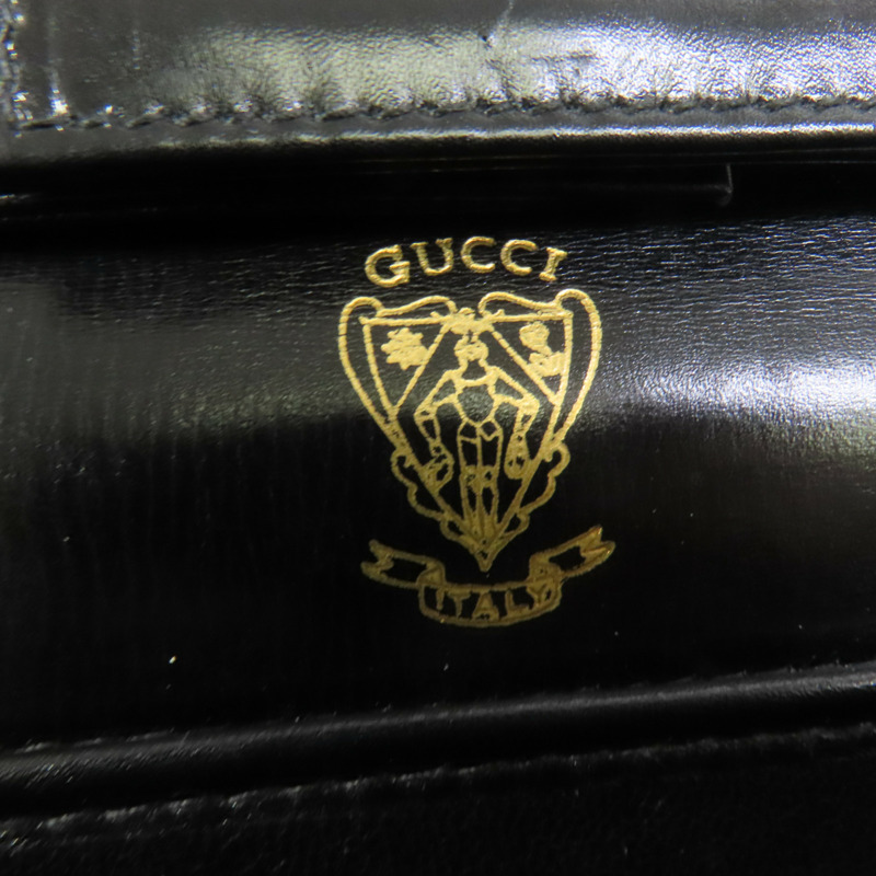 GUCCI 牛皮皮革Vintage Clutch Bag金扣肩背袋-6