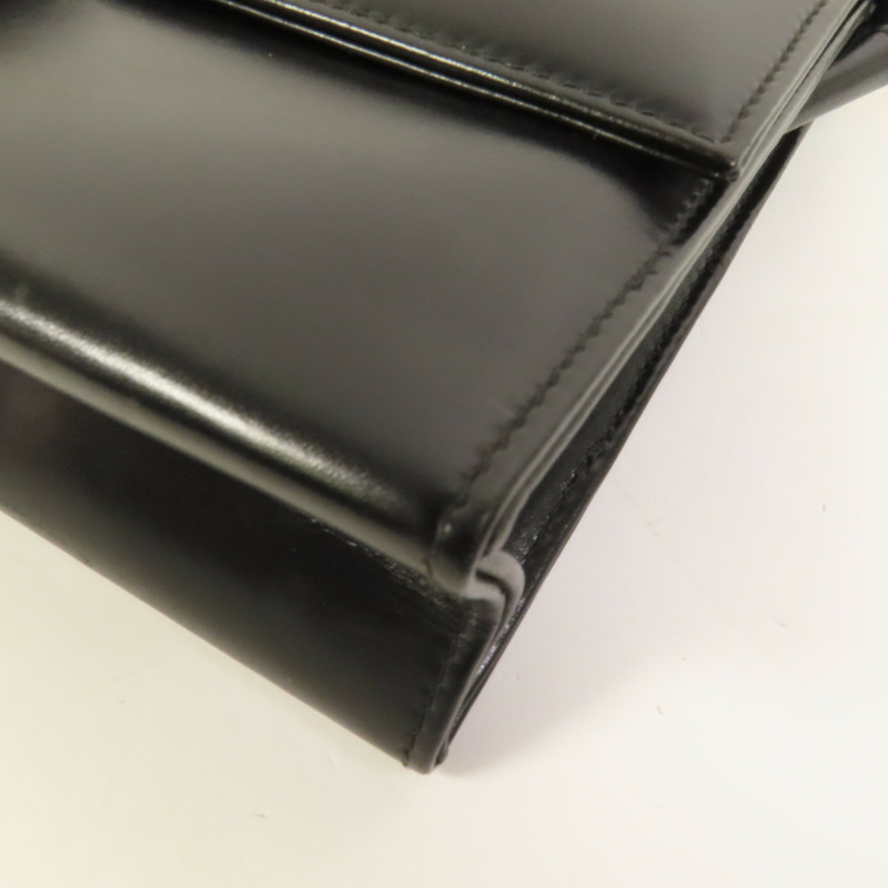 GUCCI 牛皮皮革Vintage Clutch Bag金扣肩背袋-9