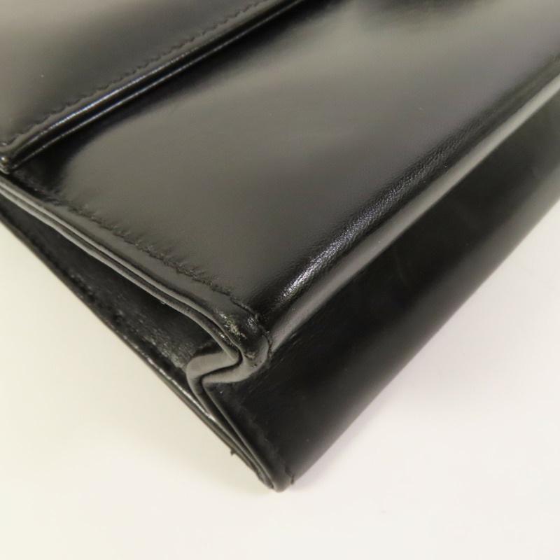 GUCCI 牛皮皮革Vintage Clutch Bag金扣肩背袋-11
