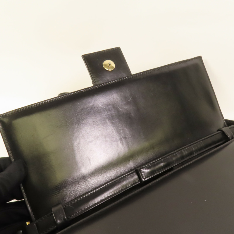 GUCCI 牛皮皮革Vintage Clutch Bag金扣肩背袋-12